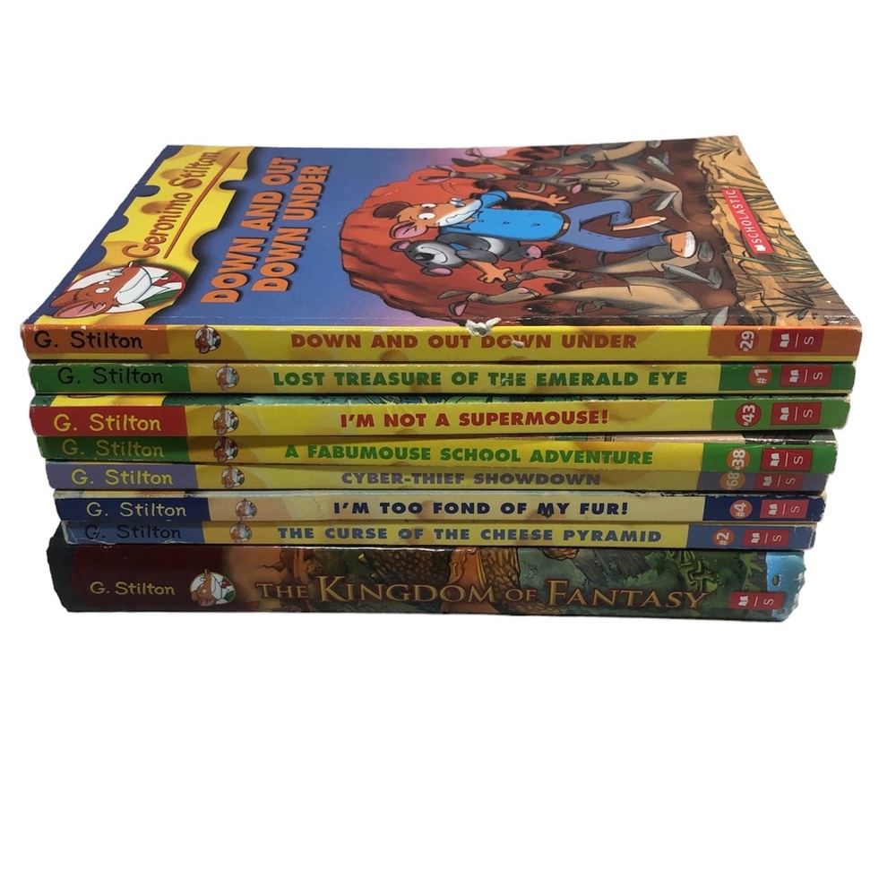 Geronimo Stilton Books Lot of 8, one is hardcover